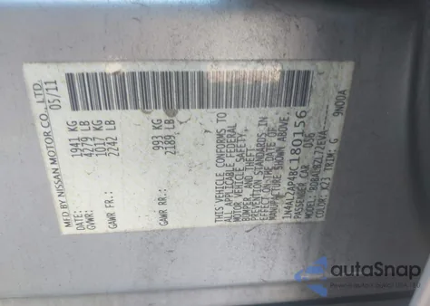 2011 Nissan Altima 2.5 S z USA, uszkodzony, nr VIN 1N4AL2AP4BC180156